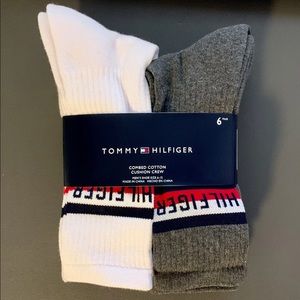 Tommy Hilfiger Combed Cotton Cushion Crew Socks - Men’s - 6 Pairs